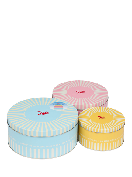 Tala Round Cake Tins, Set of 3, Multi - view 2, Pastel