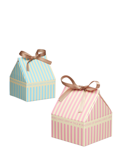 Tala Stripe Print Treat Box, Set of 2, Pastel, Pastel