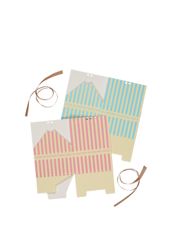 Tala Stripe Print Treat Box, Set of 2, Pastel - view 2, Pastel