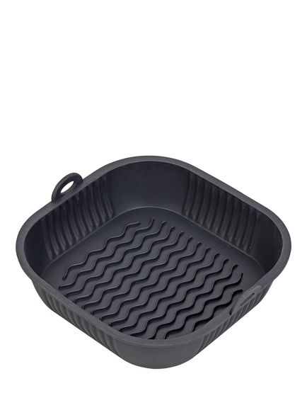 Tala Square Silicone Reusable Air Fryer Liner, 21cm, Black