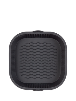 Tala Square Silicone Reusable Air Fryer Liner, 21cm - view 2, Black