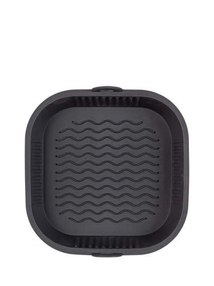 Tala Square Silicone Reusable Air Fryer Liner, 21cm - view 2, Black