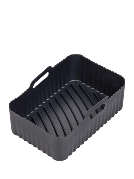 Tala Rectangular Silicone Reusable Air Fryer Liner, 21 x 13.5cm, Black