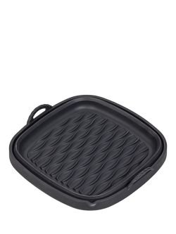Tala Square Silicone Collapsible Reusable Air Fryer Liner, 22cm - view 2, Black