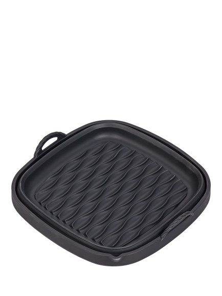 Tala Square Silicone Collapsible Reusable Air Fryer Liner, 22cm - view 2, Black
