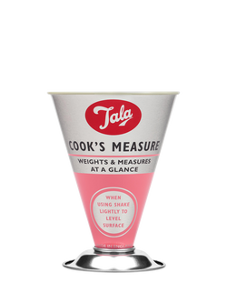 Tala Vintage Style Cook's Dry Measure, Pastel Pink, Pastel