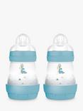 MAM Easy Start Anti-Colic Self-Sterilising Baby Bottle, Pack of 2, 160ml, Blue