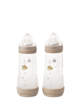 MAM Easy Start Anti-Colic Self-Sterilising Baby Bottle, Pack of 2, 320ml