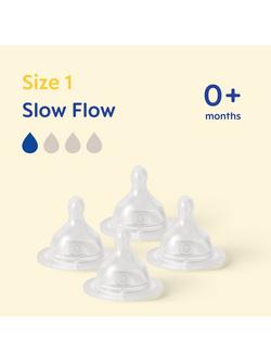 MAM Skinsoft Slow Flow Teat, Pack of 4 - view 2, Multi