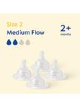MAM Skinsoft Medium Flow Teat, Pack of 4