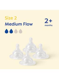 MAM Skinsoft Medium Flow Teat, Pack of 4 - view 2, Multi
