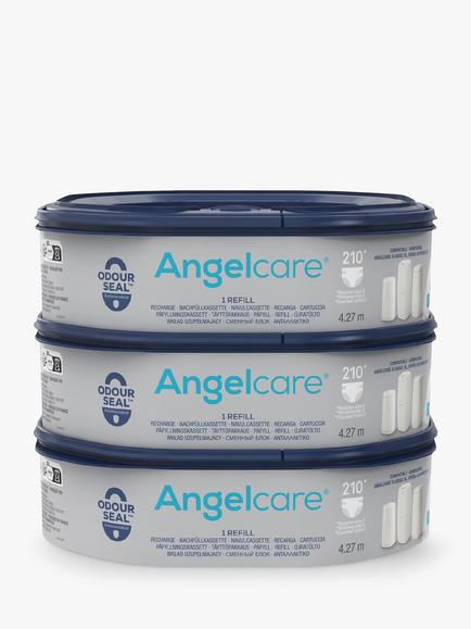 Angelcare Octagonal XL Nappy Bin Refills, Pack of 3, Multi