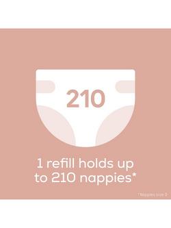 Angelcare Octagonal XL Nappy Bin Refills, Pack of 3 - view 2, Multi