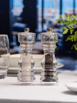 Cole & Mason London Acrylic Pepper Mill, 18cm, Clear - view 2, Clear