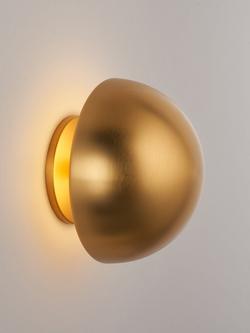 John Lewis Mushroom Rechargeable Dimmable Wall Light, Brass