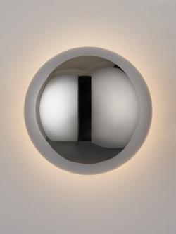 John Lewis Mushroom Rechargeable Dimmable Wall Light - view 2, Chrome