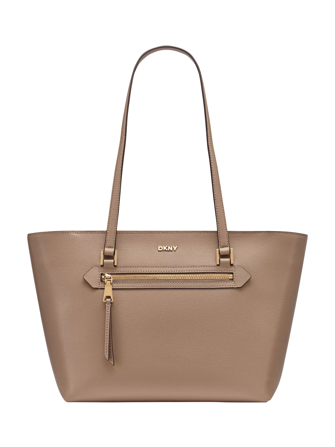 DKNY Bryant Leather Tote Bag Shitake