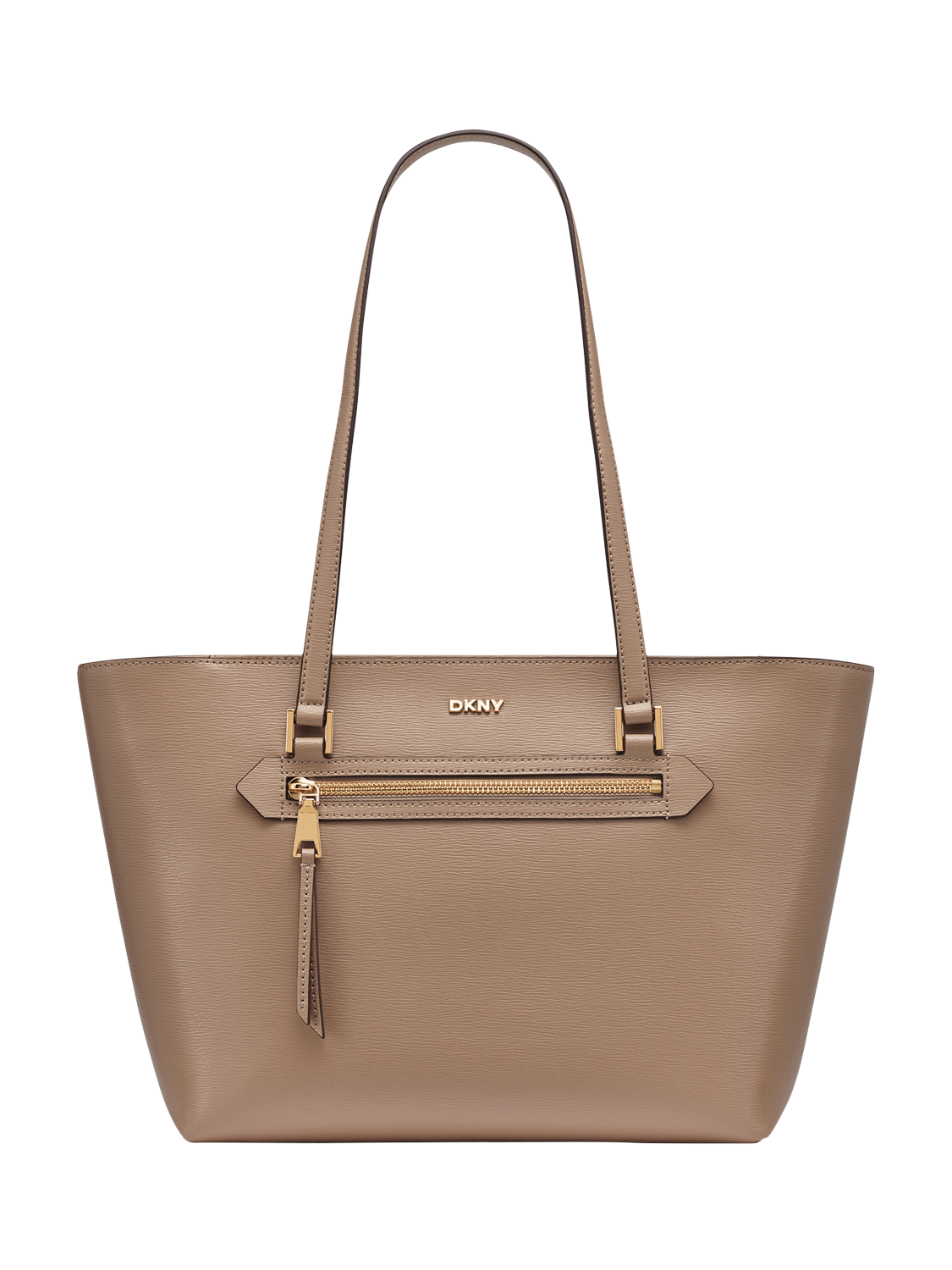 DKNY Bryant Leather Tote Bag Shitake