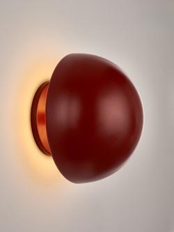 John Lewis Mushroom Rechargeable Dimmable Wall Light, Red