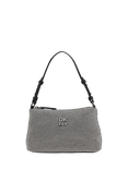 DKNY Remy Rhinestone Zip-Top Shoulder Bag, Clear