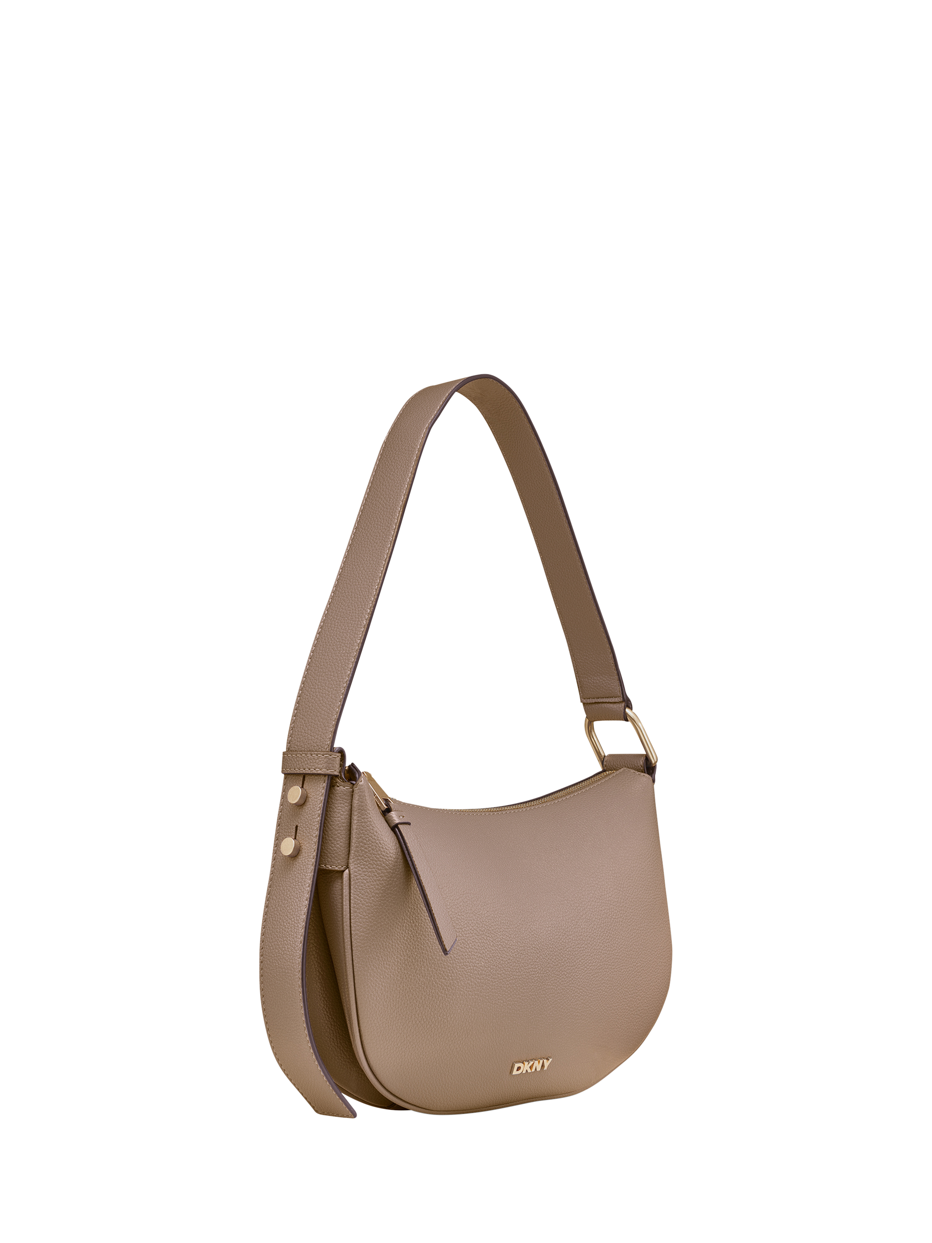 DKNY Scarlett Small Hobo Shoulder Bag Shitake