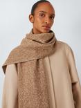 John Lewis Sequin Yarn Cashmere Blend Scarf, Caramel