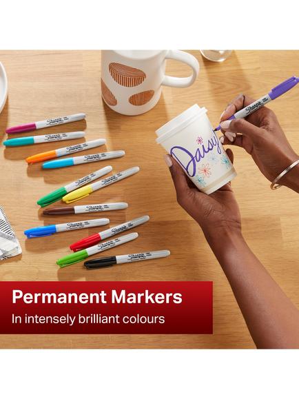 Sharpie Permanent Marker Pens, Set of 12, Multi - view 2, Multi