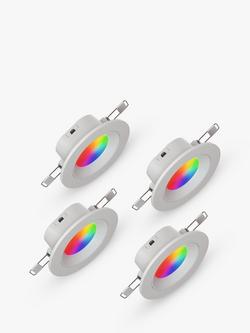 Nanoleaf Essentials Matter Smart Recessed LED Downlight Bulb, Pack of 4, 