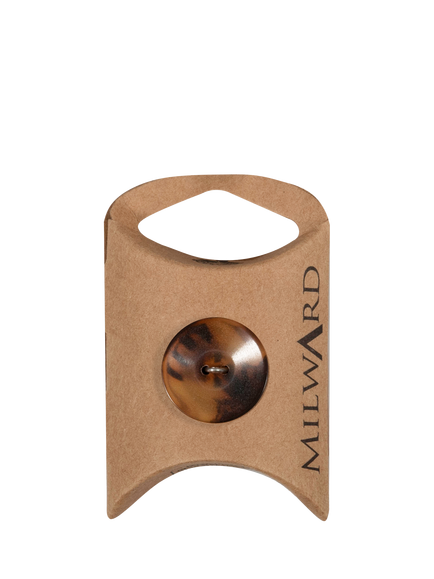 Milward 2 Hole Tortoiseshell Look Buttons, 20mm, Brown, Brown