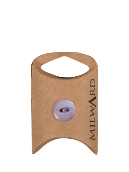 Milward 2 Hole Buttons, 14mm, Pack of 8, Purple