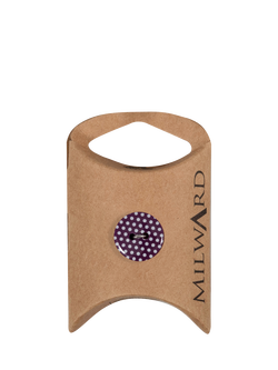Milward 2 Hole Dot Buttons, 15mm, Pack of 6, Purple