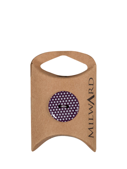 Milward 2 Hole Dot Buttons, 20mm, Pack of 4, Purple