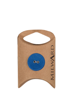 Milward 2 Hole Fabric Buttons, 20mm, Pack of 6, Blue