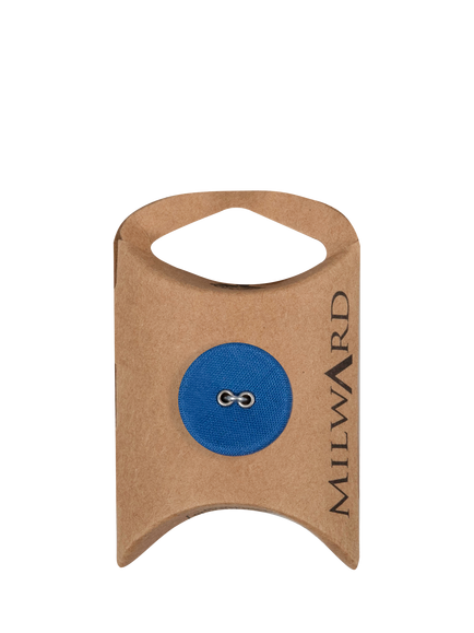 Milward 2 Hole Fabric Buttons, 20mm, Pack of 6, Blue