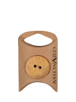 Milward 2 Hole Oval Wood Buttons, 14mm, Pack of 5, Wood