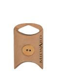 Milward 2 Hole Oval Wood Buttons, 14mm, Brown, Pack of 8