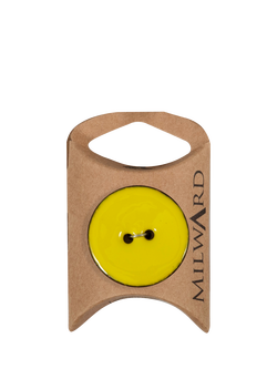 Milward 2 Hole Coconut Buttons, 30mm, Pack of 3, Lime