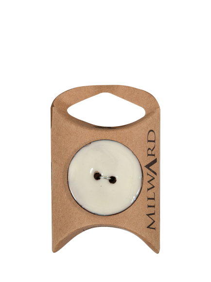 Milward 2 Hole Coconut Buttons, 30mm, Pack of 3, White