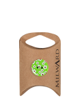 Milward 2 Hole Flower Print Buttons, 18mm, Green, Pack of 5