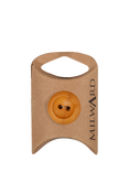 Milward 2 Hole Wood Rim Buttons, 23mm, Tan, Pack of 6