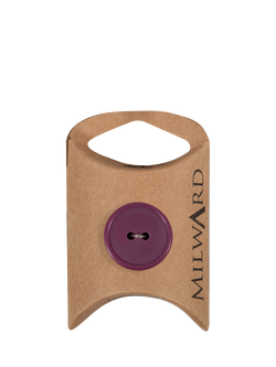 Milward 2 Hole Rim Buttons, 20mm, Bordeaux, Pack of 5, Bordeaux