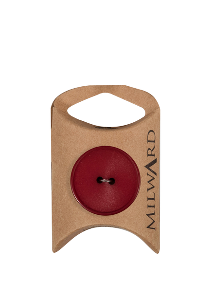 Milward 4 Hole Rim Buttons, 27mm, Pack of 4, Red