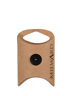 Milward 2 Hole Shiny Buttons, 14mm, Pack of 6, Shiny Black