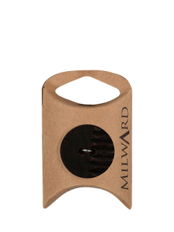 Milward 2 Hole Grooved Buttons, 25mm, Brown, Pack of 4, Dark Brown