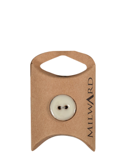 Milward 2 Hole Coconut Buttons, 18mm, Pack of 6, White