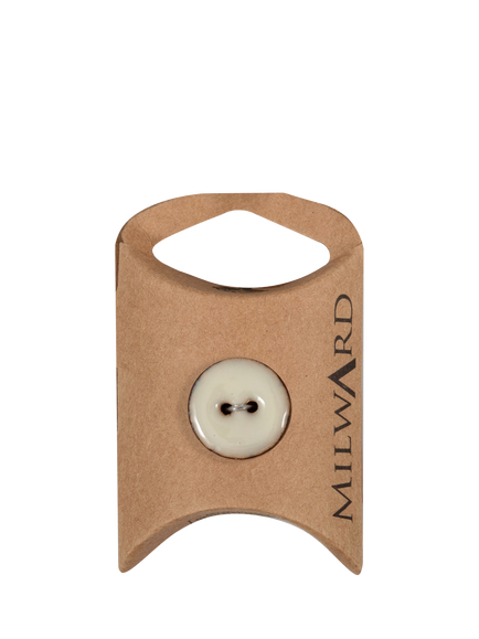 Milward 2 Hole Coconut Buttons, 18mm, Pack of 6, White