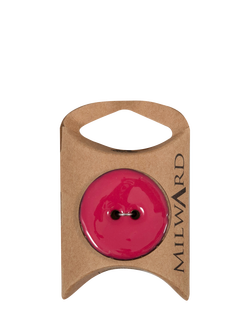 Milward 2 Hole Coconut Buttons, 30mm, Pack of 3, Pink