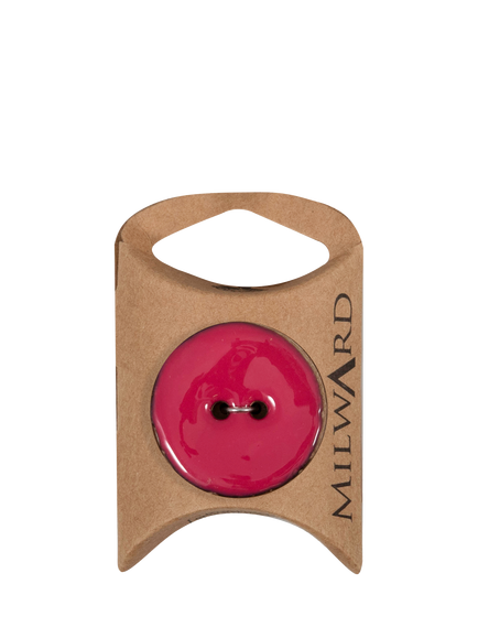 Milward 2 Hole Coconut Buttons, 30mm, Pack of 3, Pink