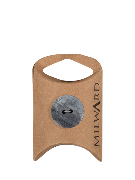 Milward 2 Hole Marbled Buttons, 20mm, Pack of 7, Grey Marble