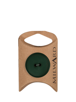 Milward 4 Hole Rim Buttons, 27mm, Pack of 4, Dark Green